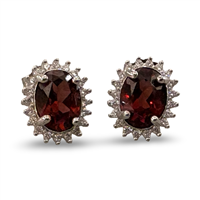 Orecchini Soranzo Bijoux Donna Argento 925 in Argento Granato TV10483152